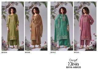 Ganga elisia 5116 mangalagiri cotton dress material wholesale